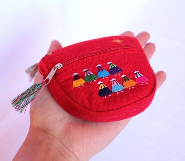 画像4: アンデス刺繍ミニポシェット(送料込み)  (4)