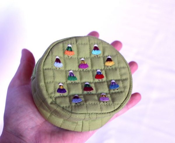 画像4: アンデス刺繍ポーチ(丸型)　送料込み (4)