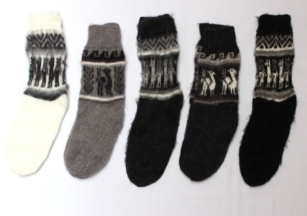 画像5: アルパカソックス　ナチュラルカラー(送料込み) (5)