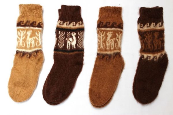 画像2: アルパカソックス　ナチュラルカラー(送料込み) (2)