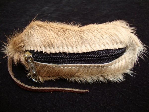 画像3: コインケース革製　ネズミ　ナチュラル　10ｃｍ (3)